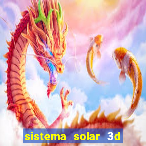 sistema solar 3d em movimento